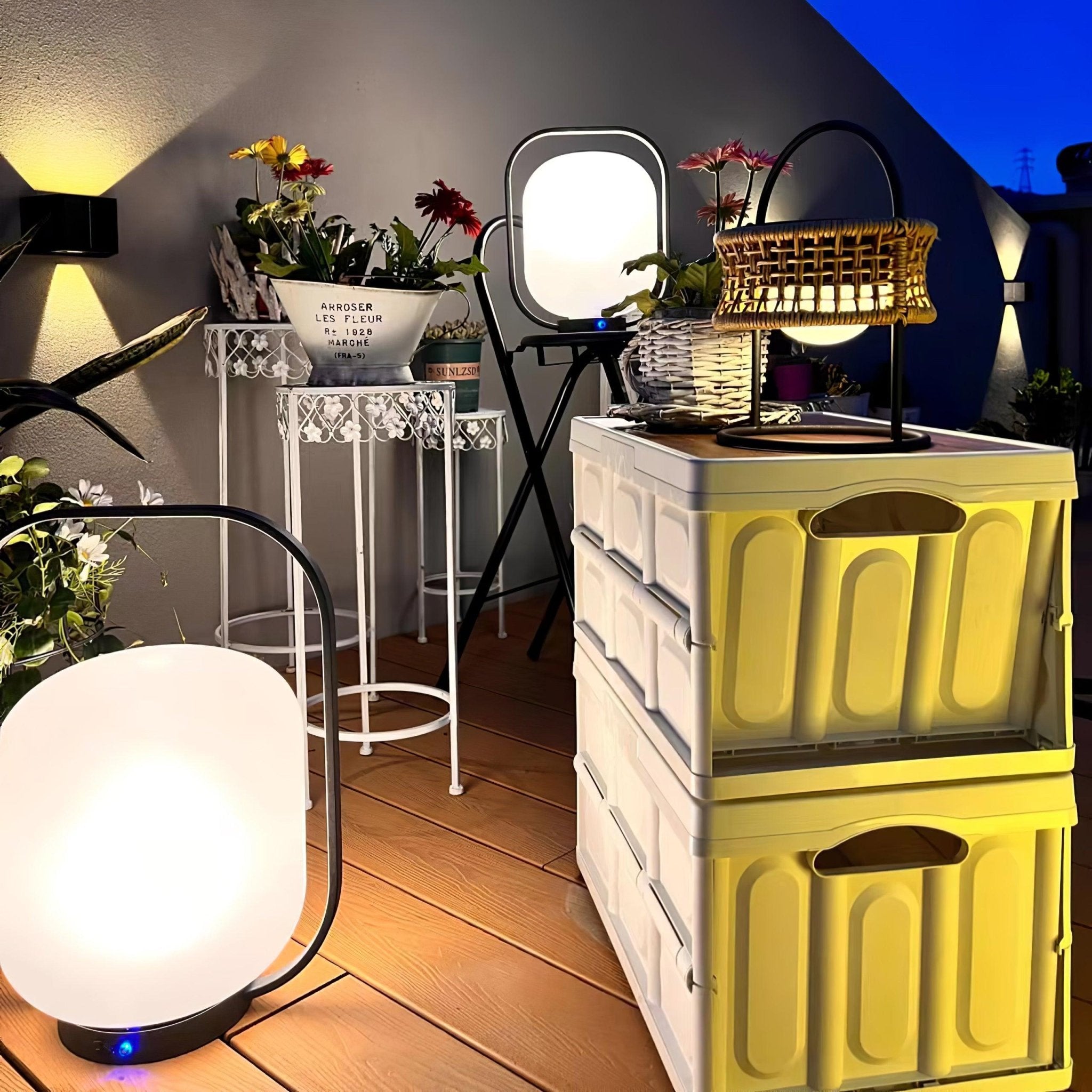 Portable Lantern Outdoor Side table lamp Table Lamp