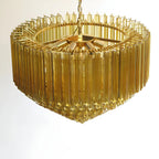 Prism Murano Amber Glass Chandelier