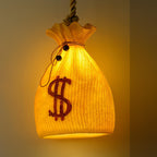 Prosperity Pouch Resin Droplight Pendant Lamp