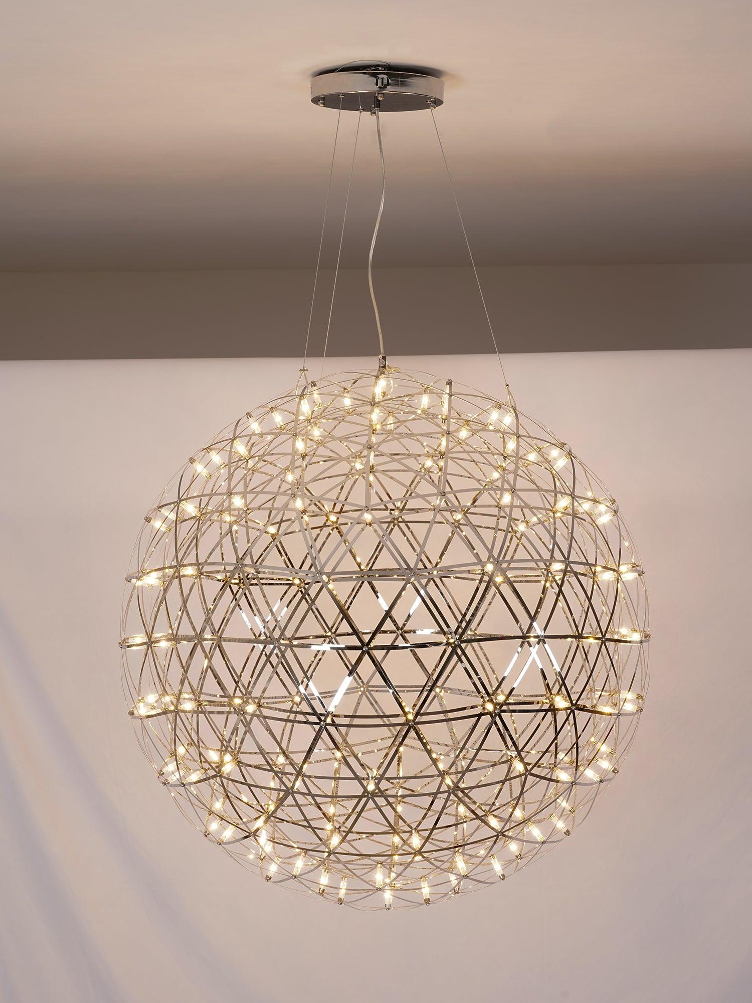 Silver Spark Ball Houselight Pendant Light