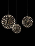 Silver Spark Ball Houselight Pendant Light