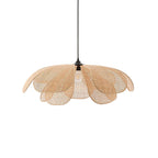 Rattan Petal Drop light Pendant Lamp