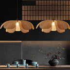 Rattan Petal Drop light Pendant Lamp
