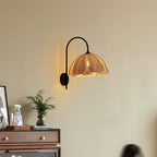 Rattan Petal Sconce Wall Lamp