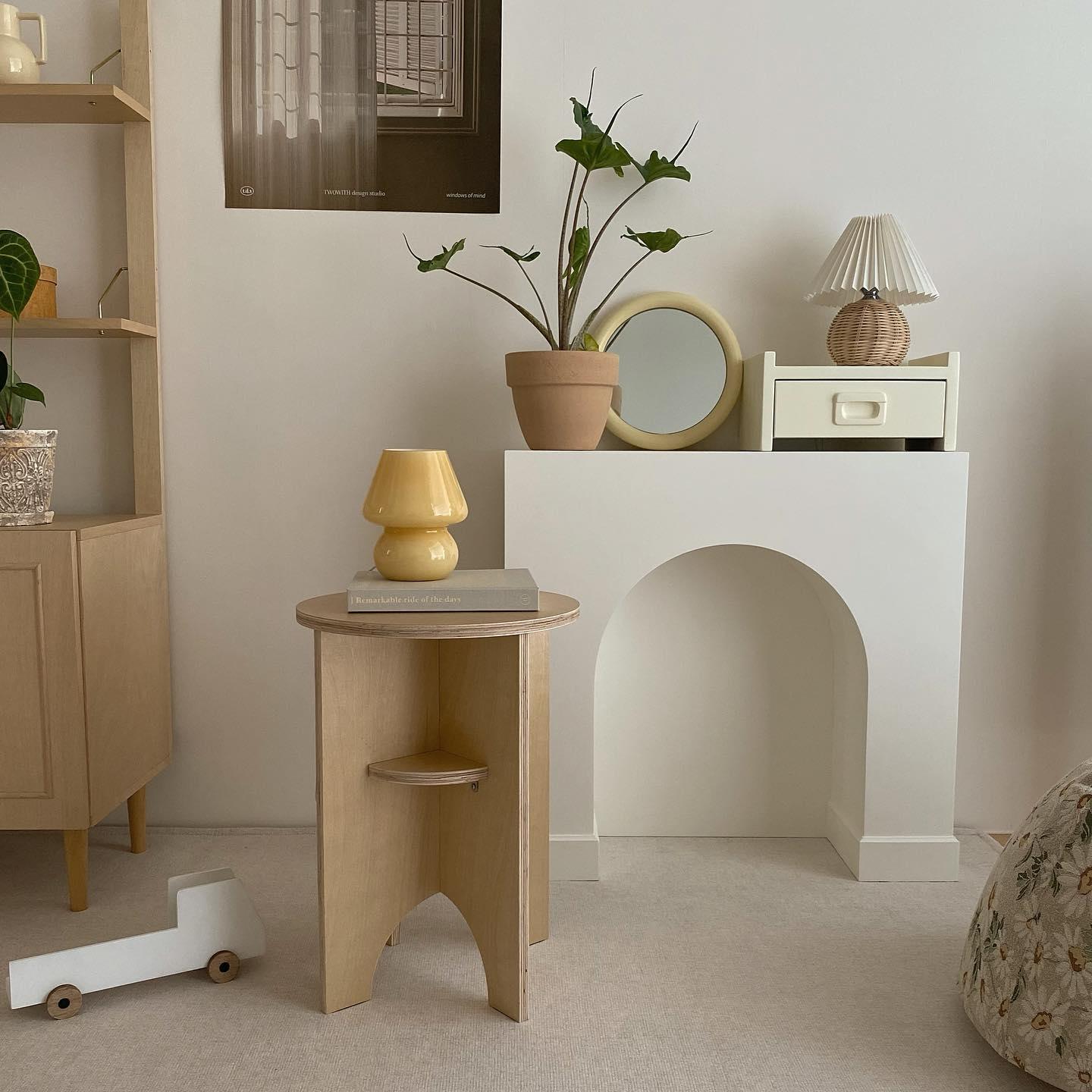 Rattan Pleated Portable lamp Table lamp