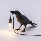 Raven Resin Side table lamp Table Lamp