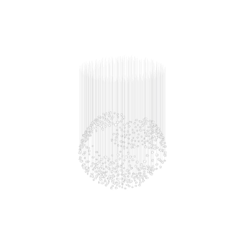 Raw Crystal Customize Chandelier