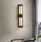 Rectangular Alabaster Brass Lamp bracket Wall Sconce