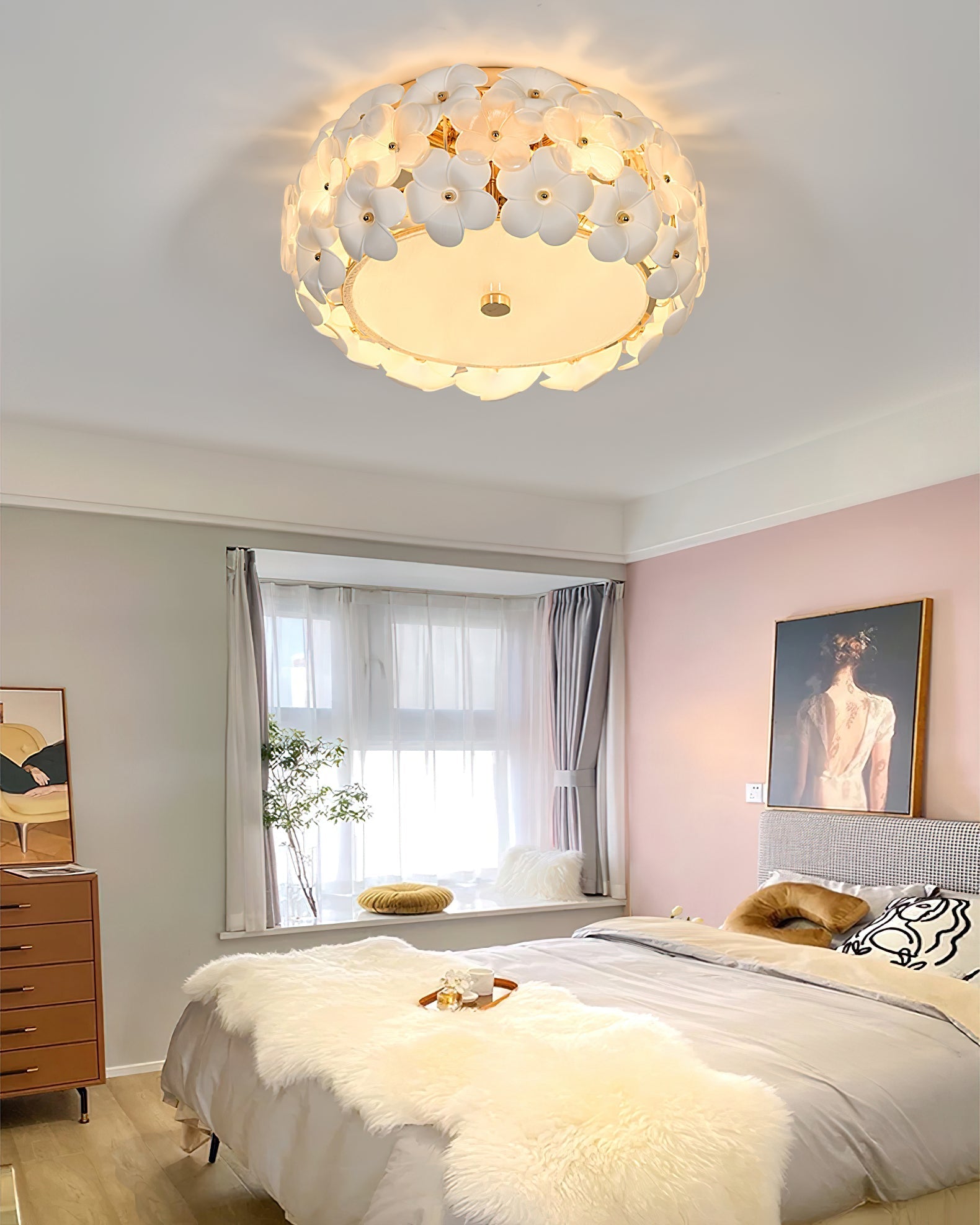 Regina Flowers Flush mount light Ceiling Lamp