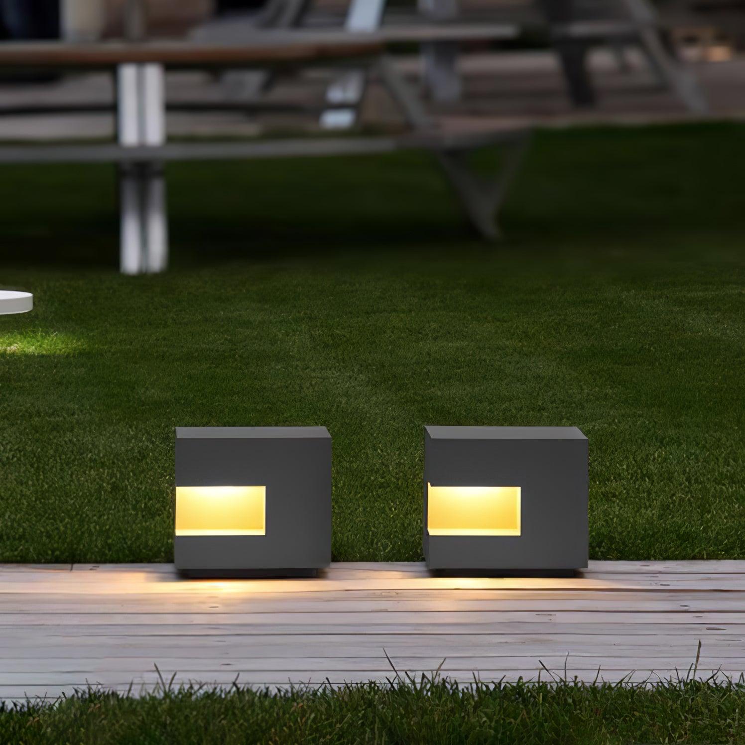 Regular Cube Post Architectural light Outdoor Light