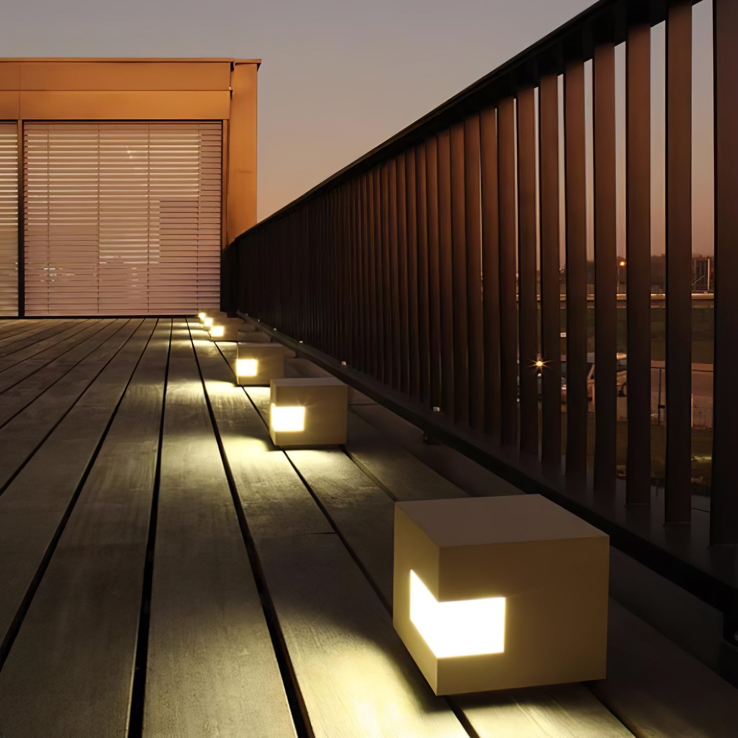 Regular Cube Post Architectural light Outdoor Light