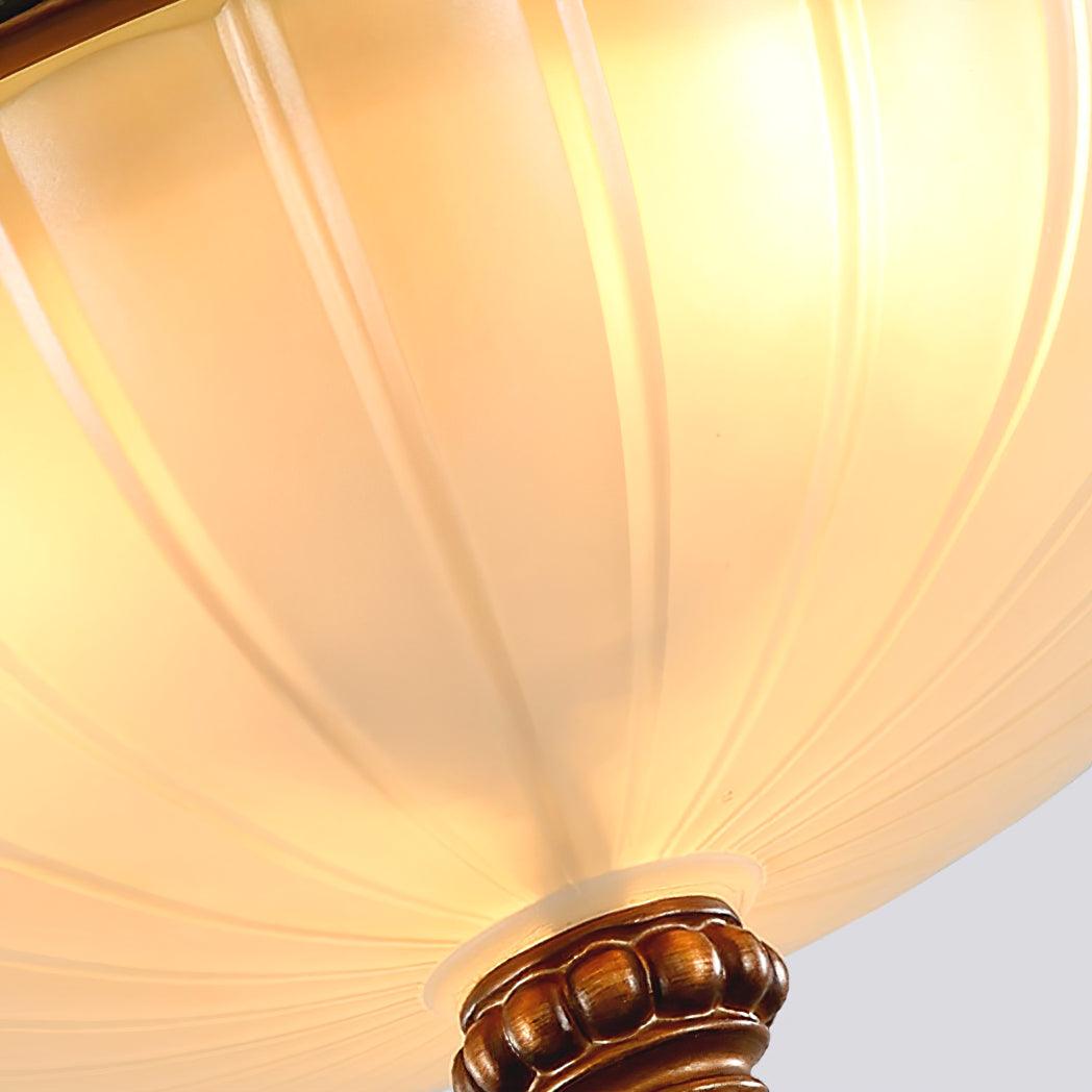 Retro Floral Resin Recessed Flush mount light Ceiling Light