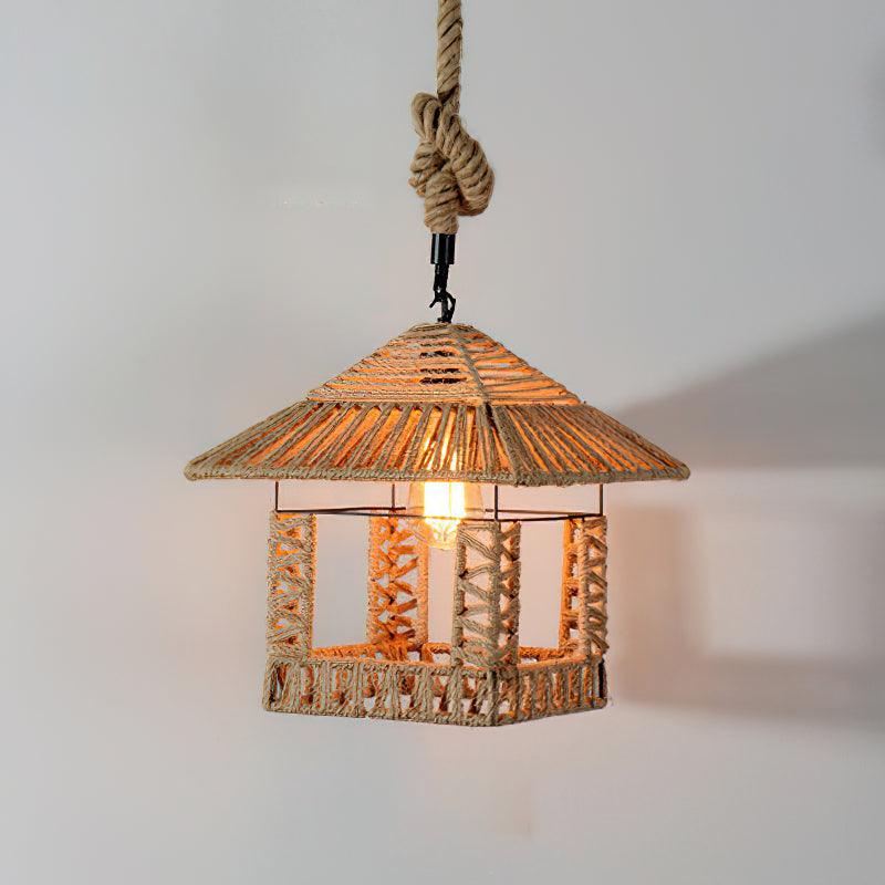 Retro Hemp Rope Exquisite Ceiling light fitting Pendant Light