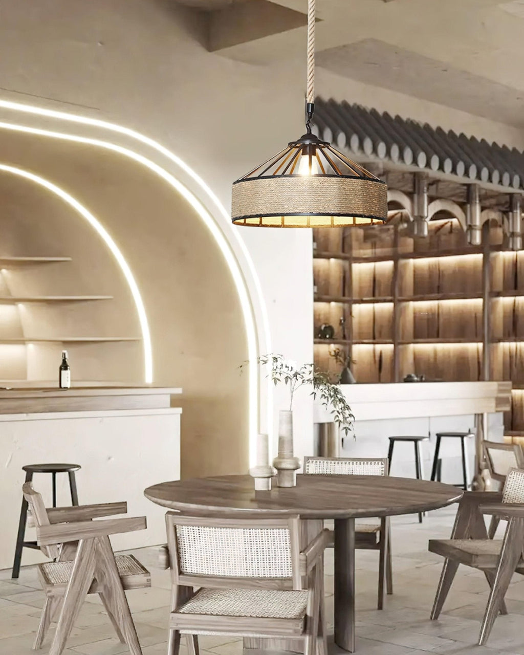 Retro Hemp Rope Exquisite Ceiling light fitting Pendant Light