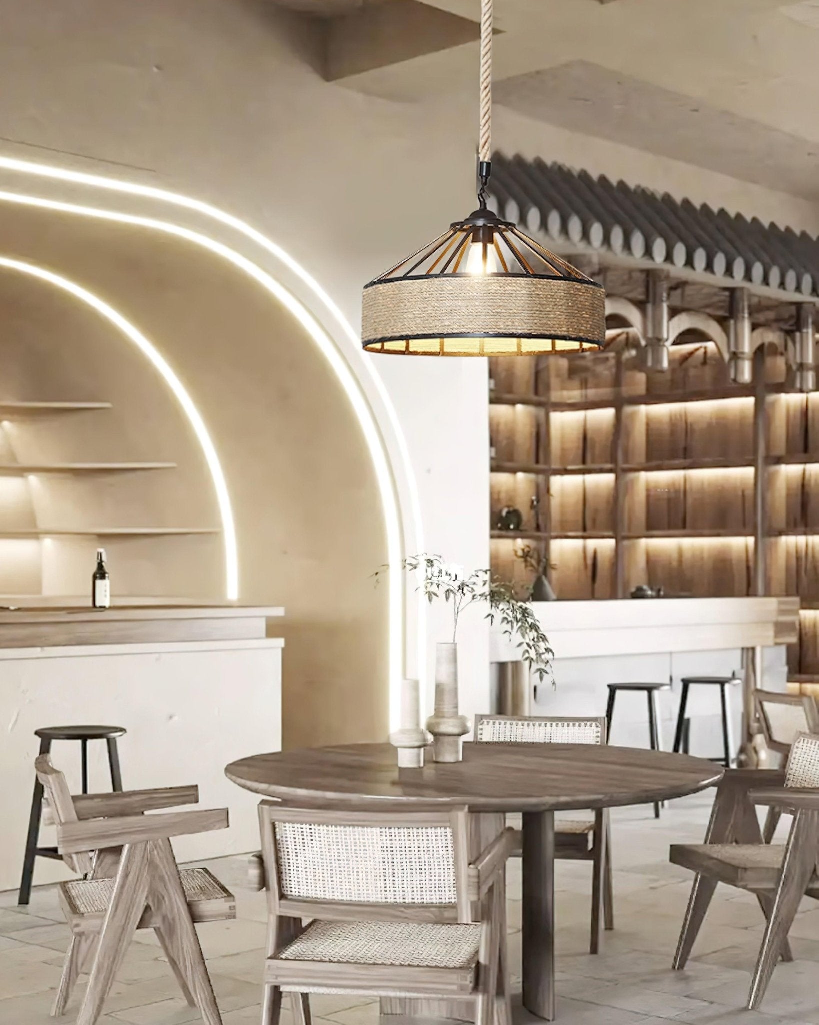 Retro Hemp Rope Exquisite Ceiling light fitting Pendant Light