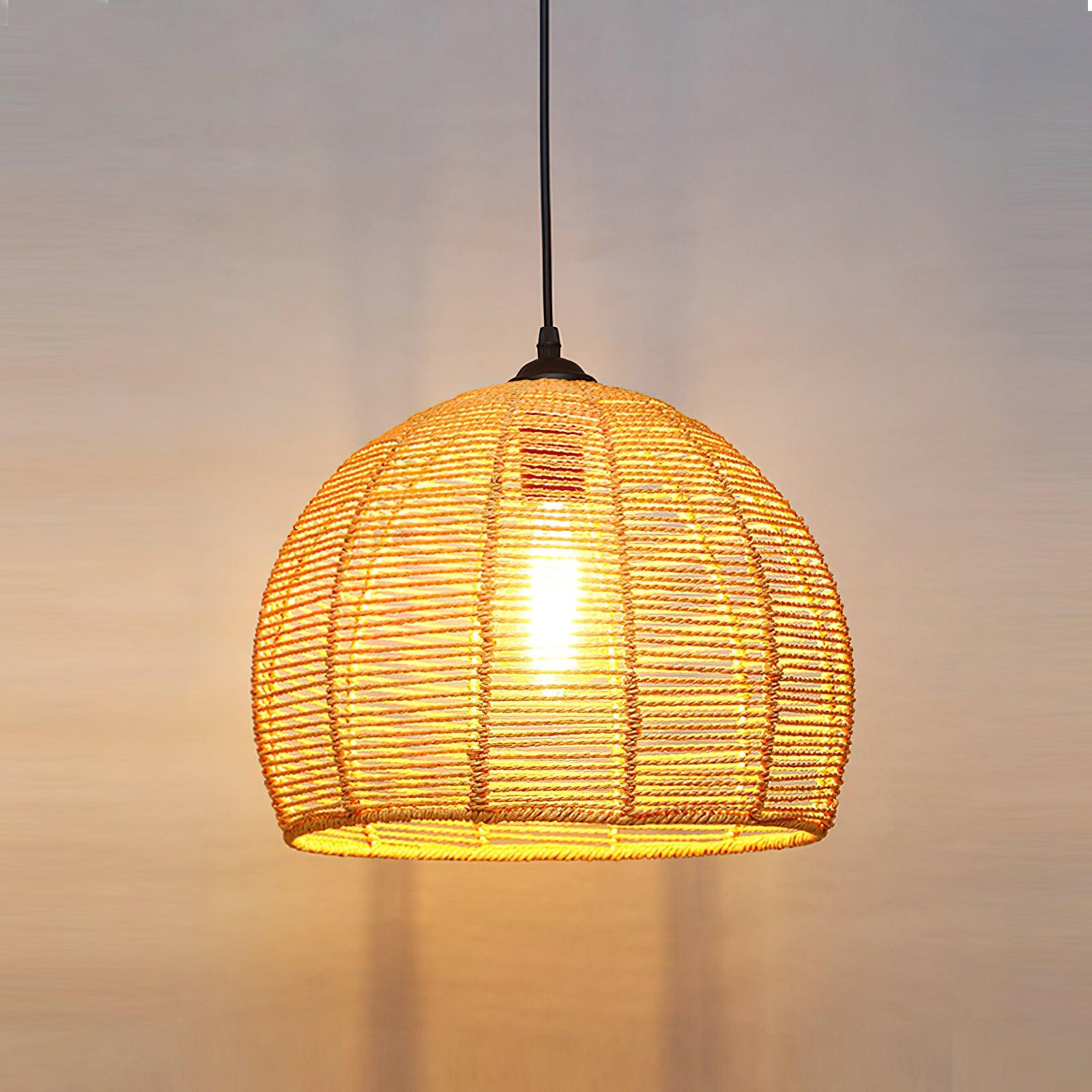 Retro Hemp Rope Interesting Drop light Pendant Light