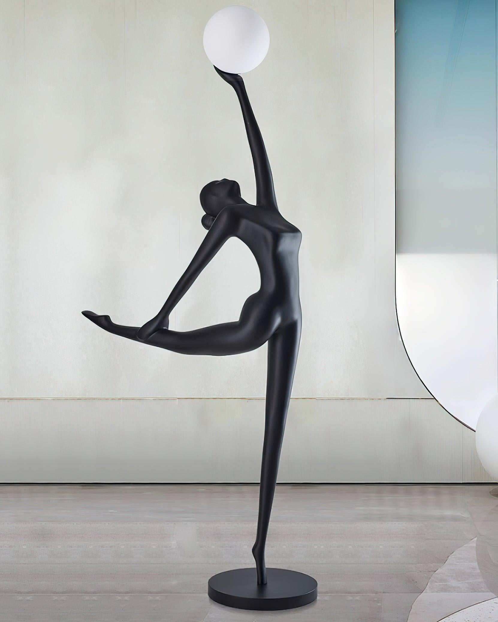 Rhythmic Gymnast Sculpture Standing Lamp Floor Lamp