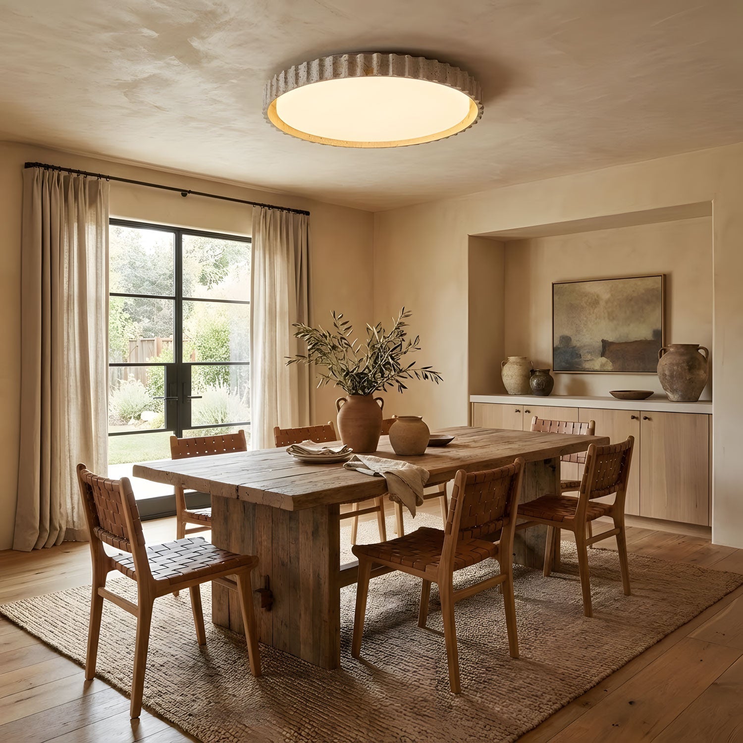 Riva Stone Ceiling Light