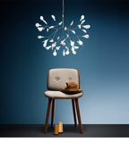 Rose Gold Firefly LED Crown Chandelier