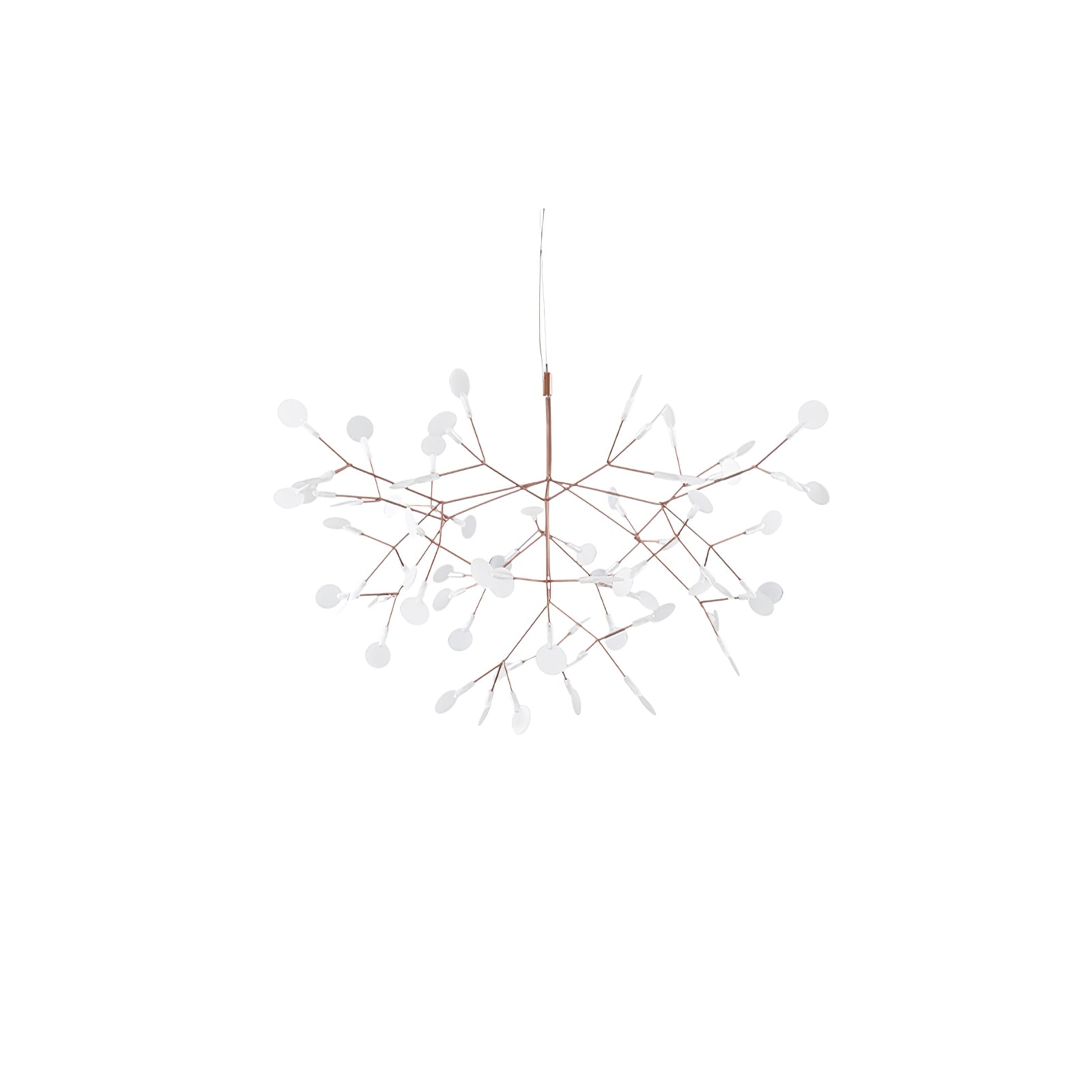Rose Gold Firefly LED Crown Chandelier