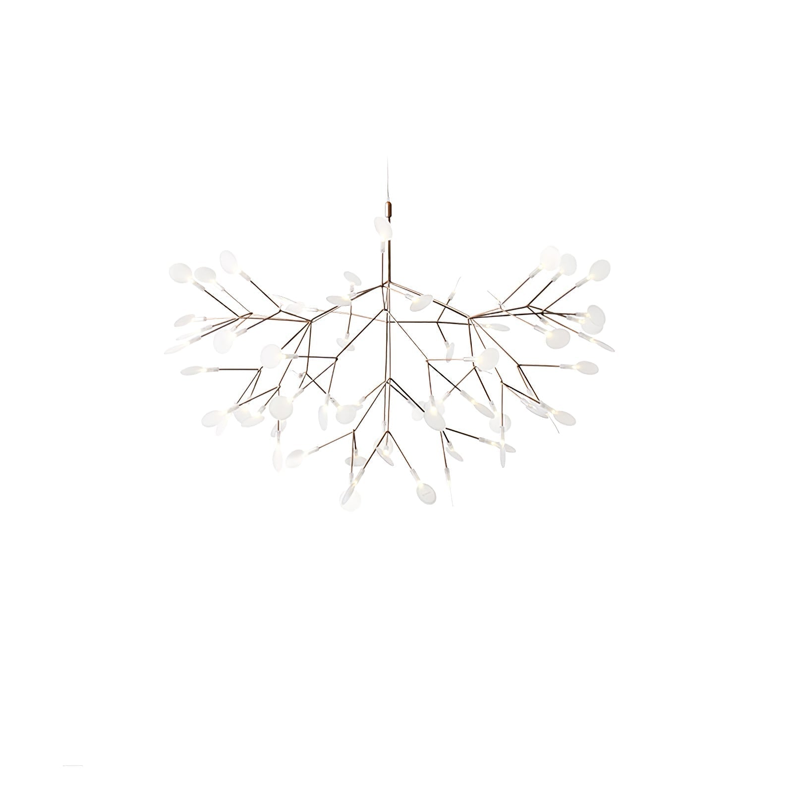 Rose Gold Firefly LED Crown Chandelier
