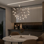Rose Gold Firefly LED Crown Chandelier