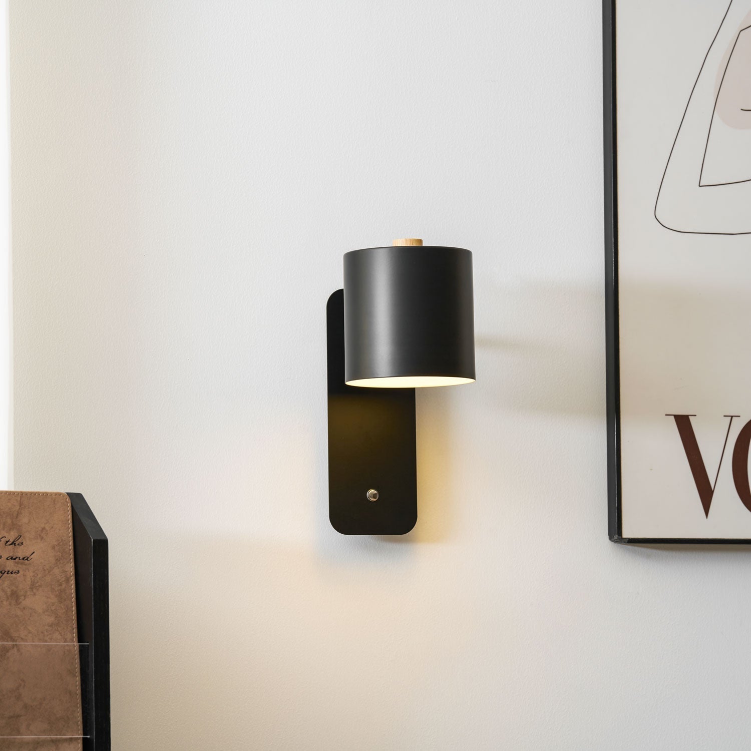 Rotatable Cylinder Rechargeable Wall Lamp