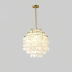 Round Shell Crown Chandelier B