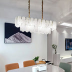 Round Cloud Glass Electrolier Chandelier