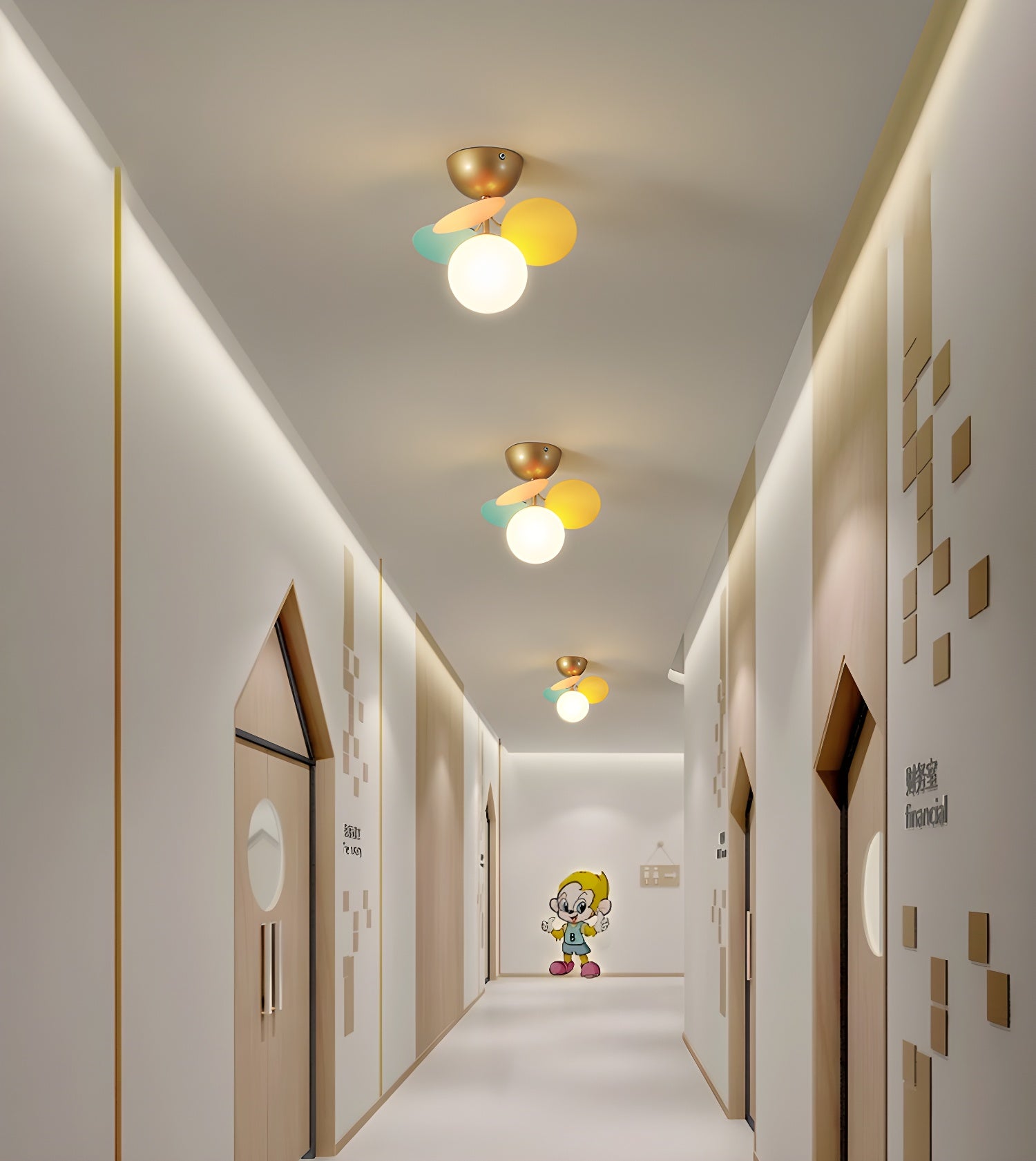 Round Macaron Overhead fixture Ceiling Lamp