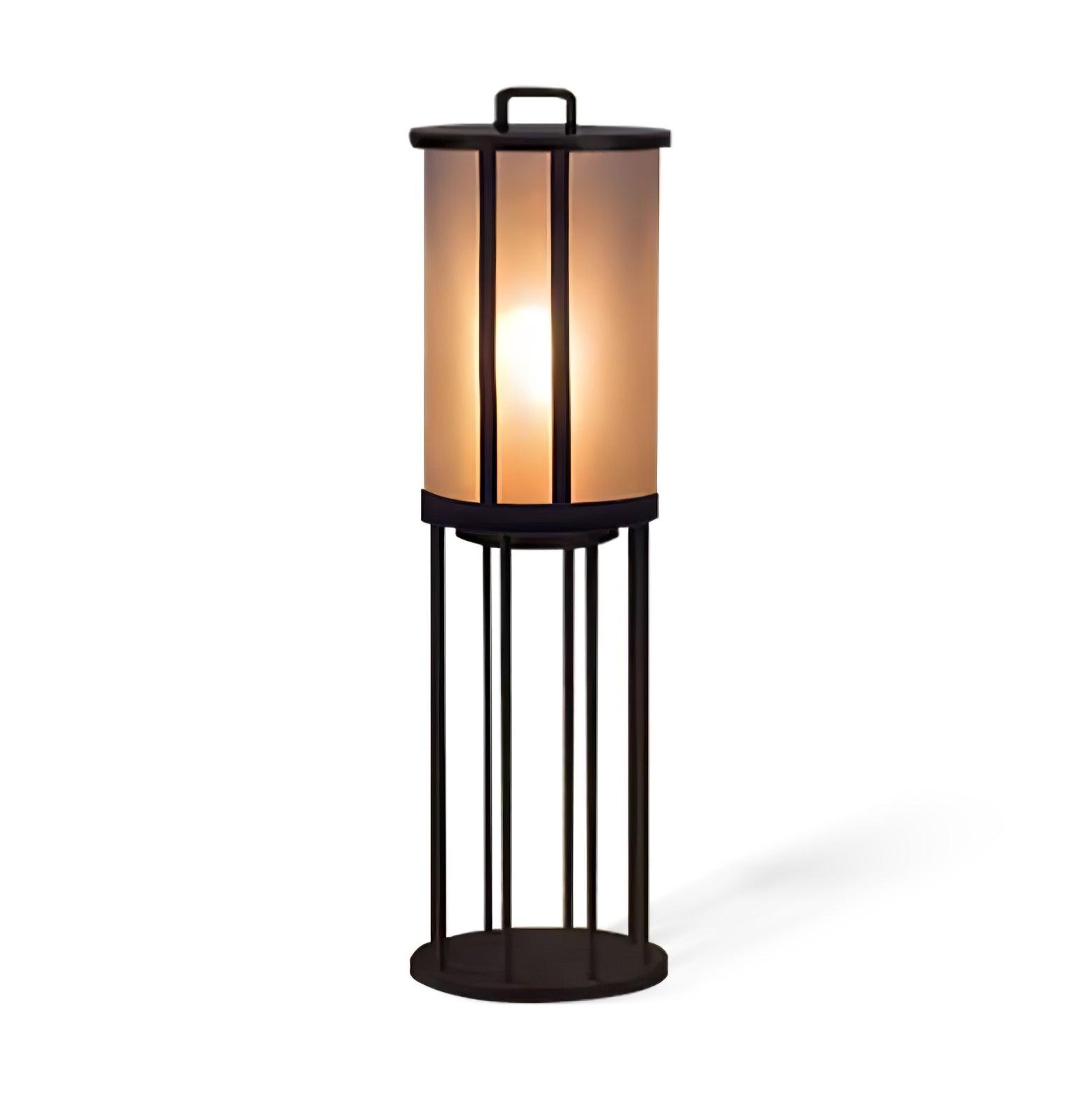 Round Pillar Acrylic Lantern Floodlight Outdoor Lamp