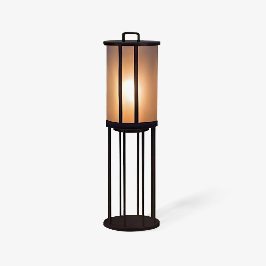 Round Pillar Acrylic Lantern Floodlight Outdoor Lamp