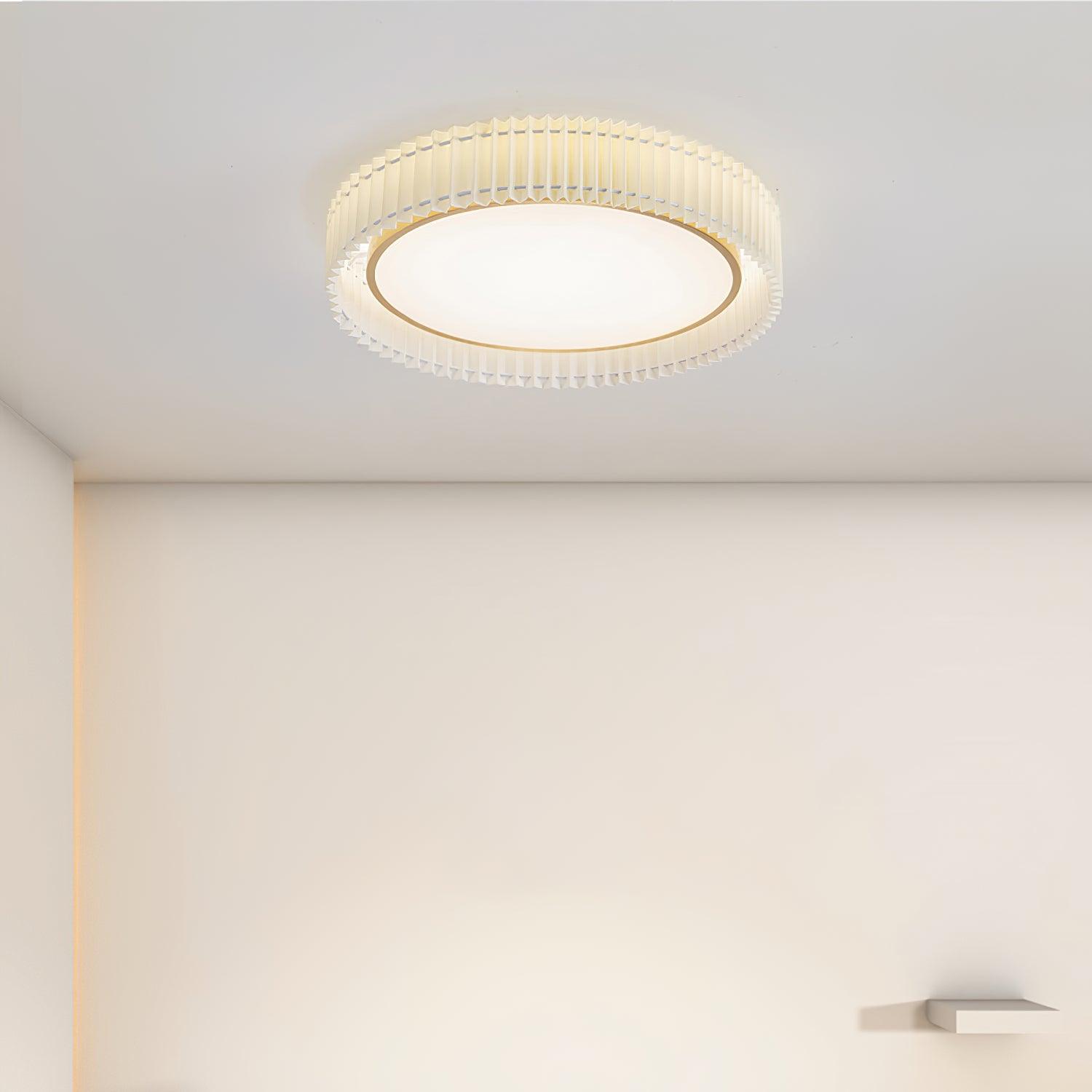 Round Pleated Ceiling-mounted light Ceiling Lamp