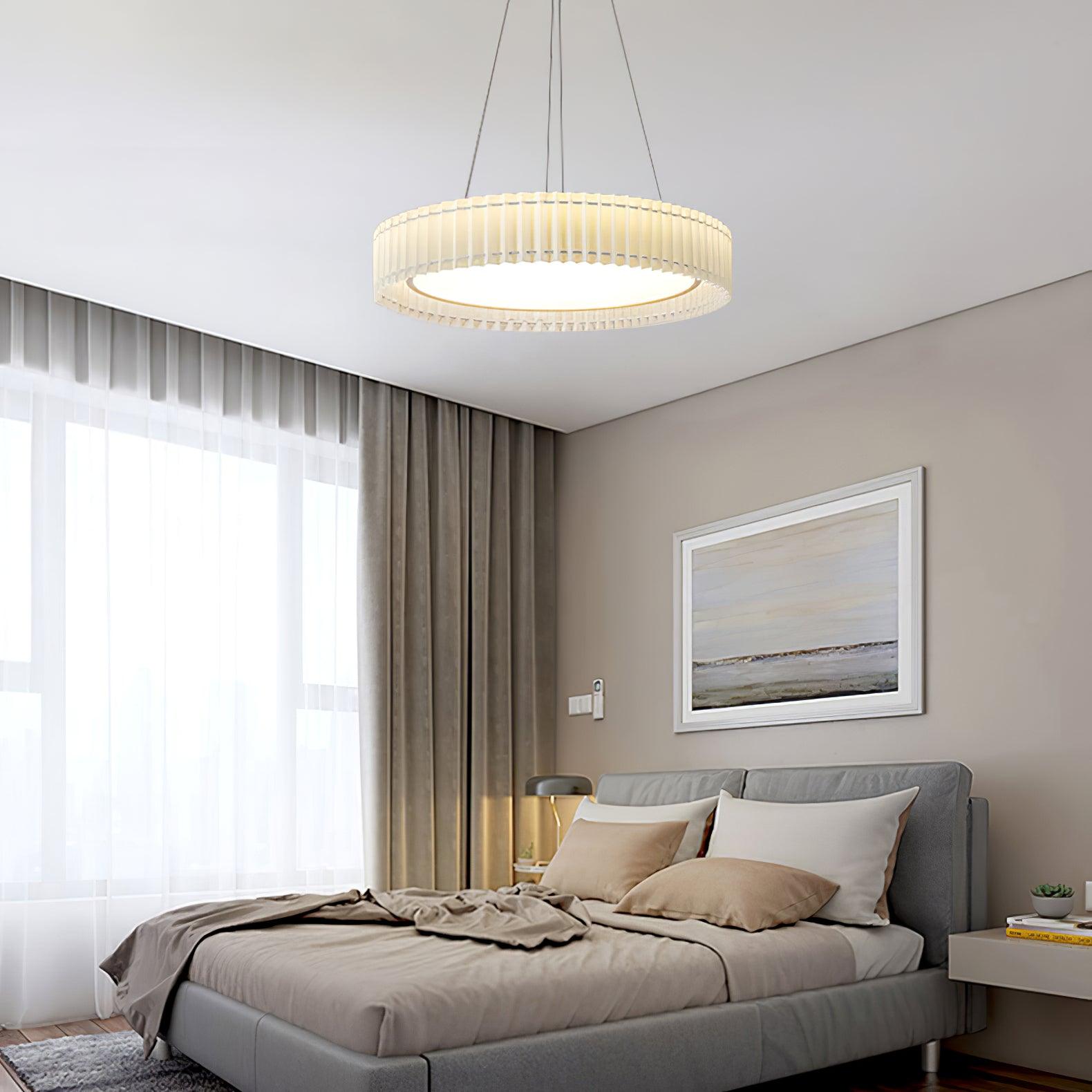 Round Pleated Houselight Pendant Lamp