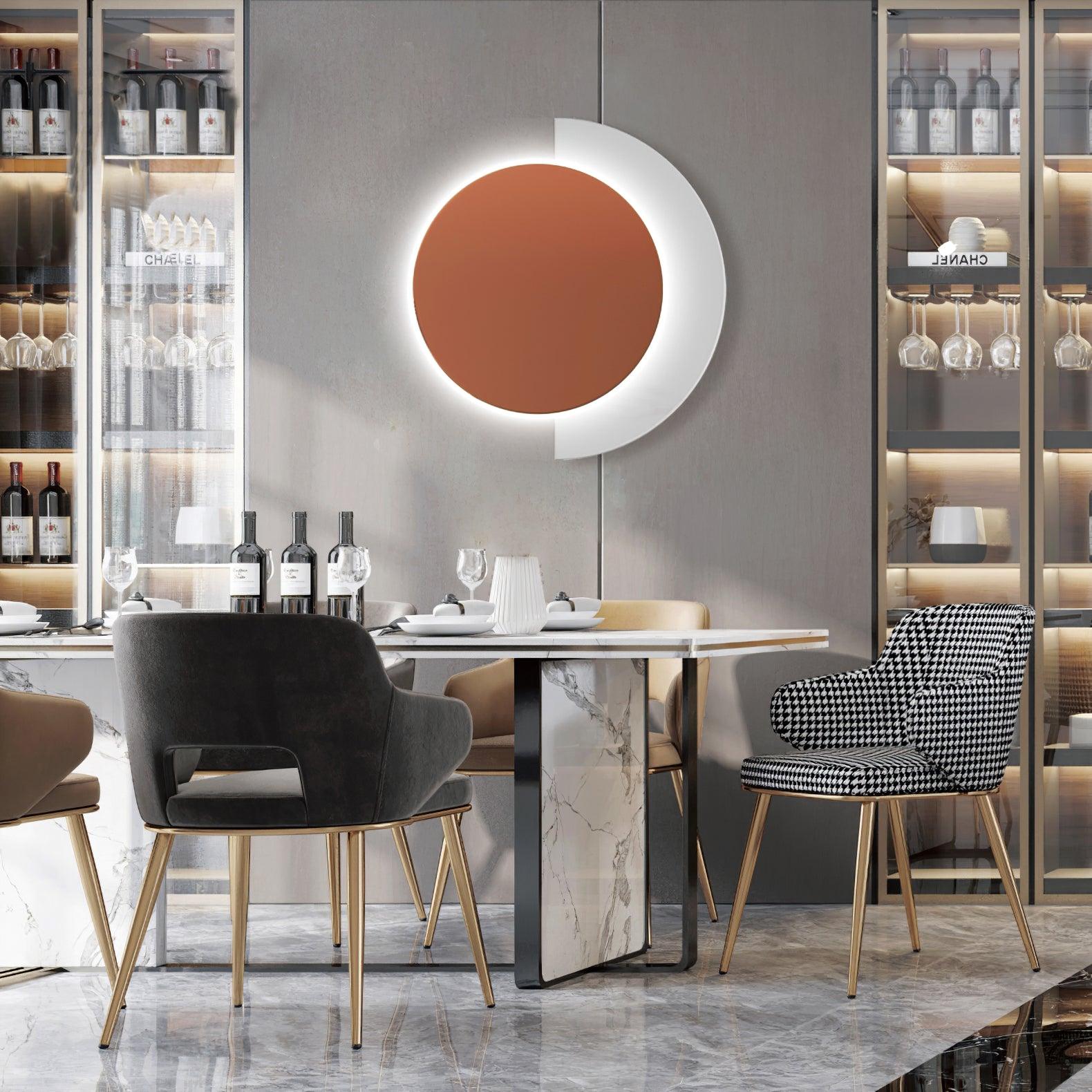 Rounded Abstract Art Wall light Sconce