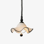 Ruffled Shade Pendant Lamp