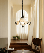 Ruffled Shade Pendant Lamp