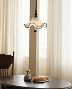 Ruffled Shade Pendant Lamp