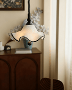 Ruffled Shade Pendant Lamp