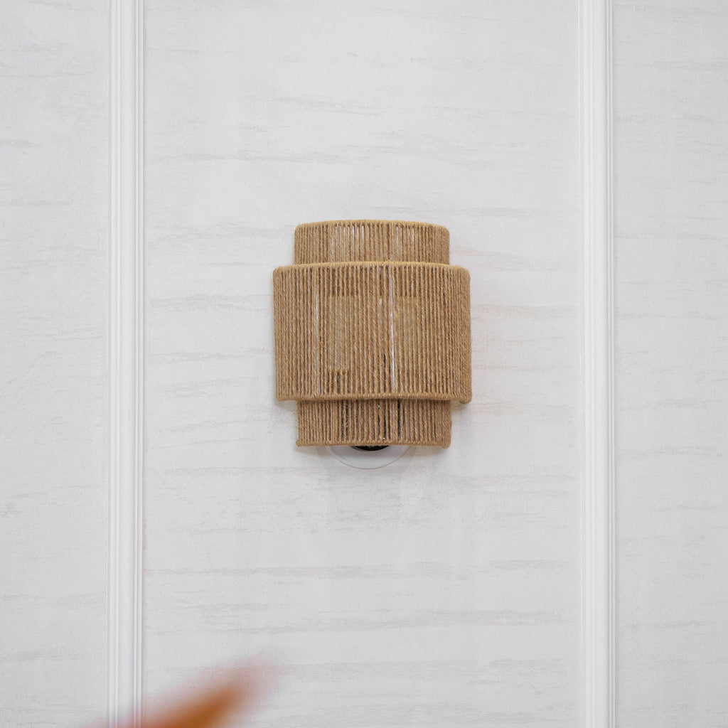 Rustic Weave Wall Lamp