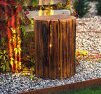 Rustic Log Outdoor LED Light