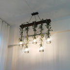 Rustic Wooden Candelabrum Chandelier