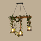 Rustic Wooden Candelabrum Chandelier