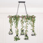 Rustic Wooden Candelabrum Chandelier