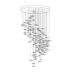 Tidal Art Glass Pendant light Chandelier