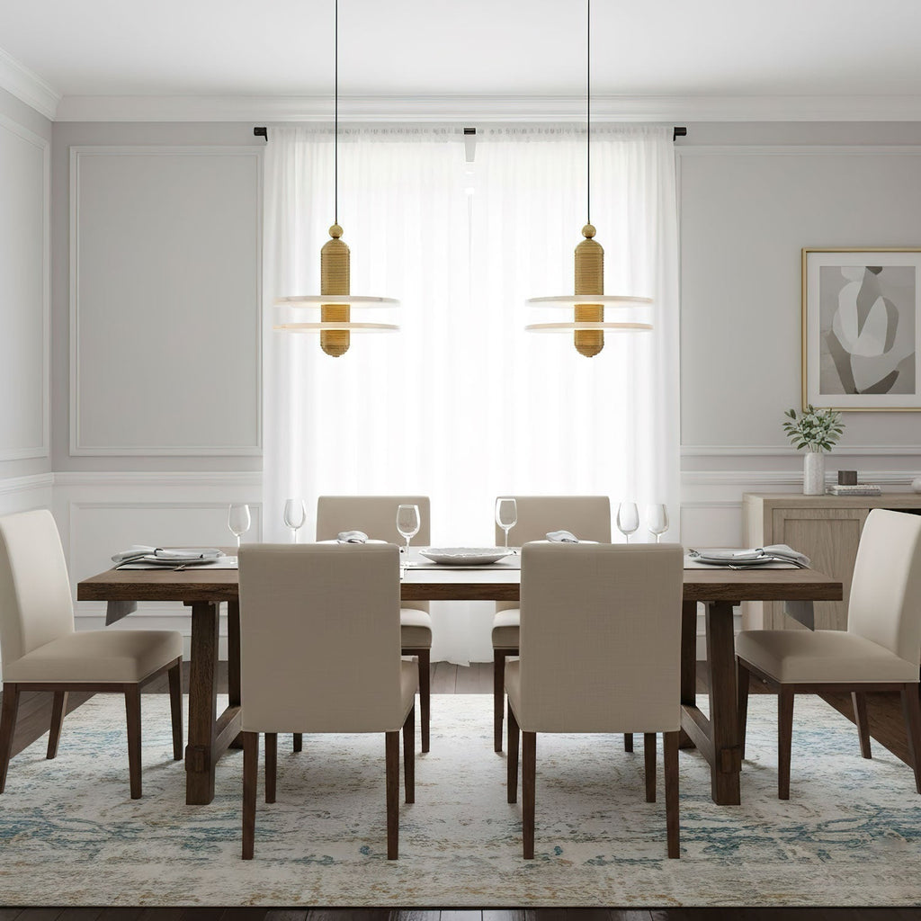 Saturn Alabaster Pendant Light