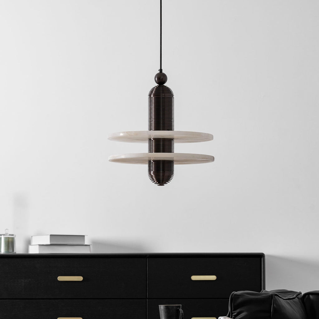 Saturn Alabaster Pendant Light