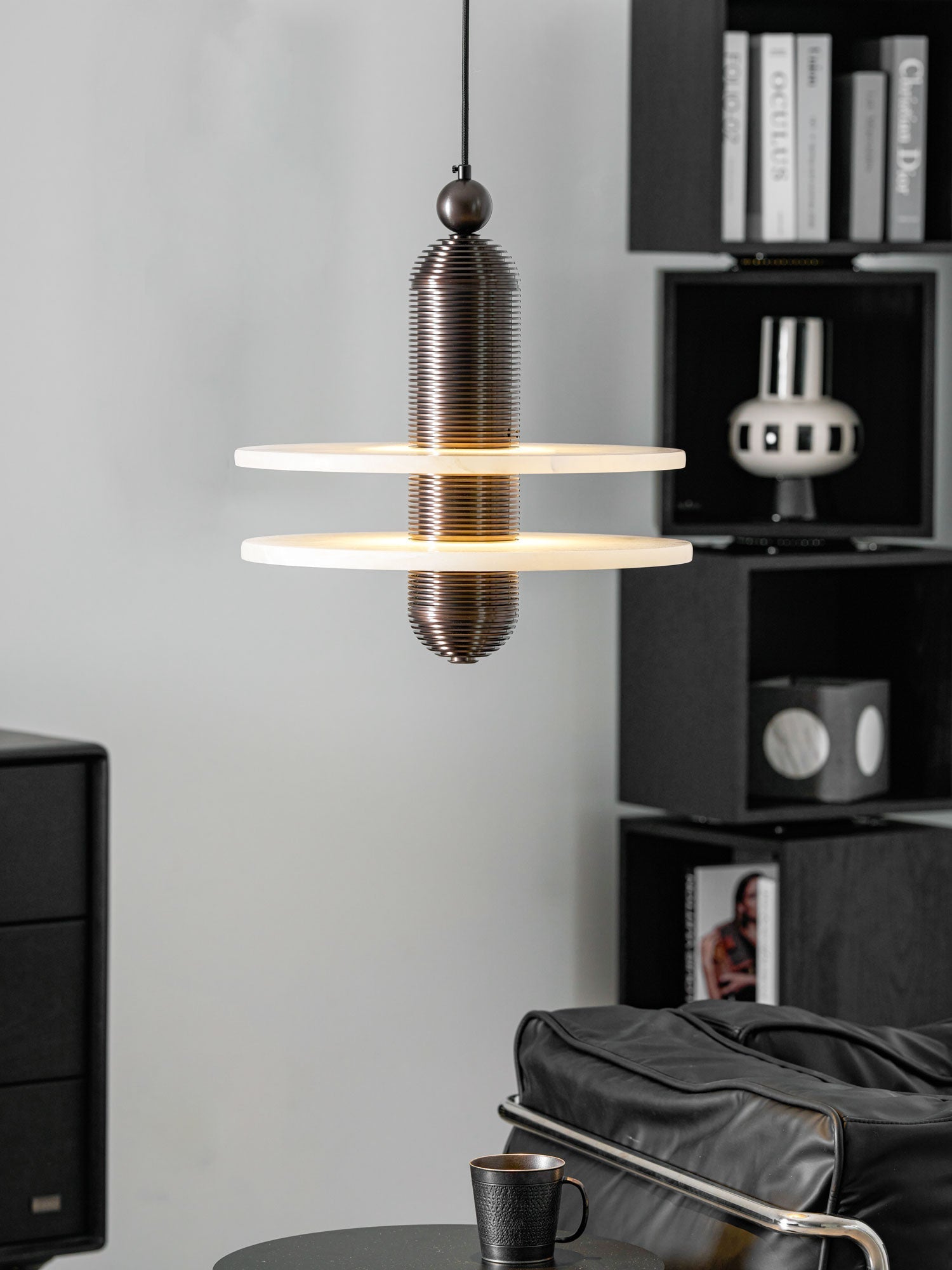 Saturn Alabaster Pendant Light