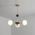 Sculptural Glass Ribbed Pendant light Chandelier