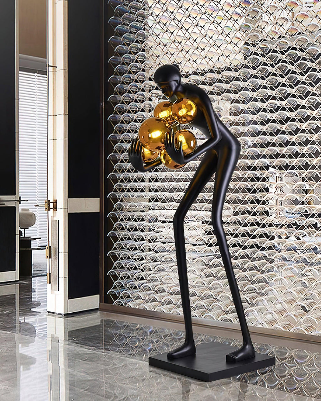 Sentinel Sculpture Uplight Lamp Floor Lamp